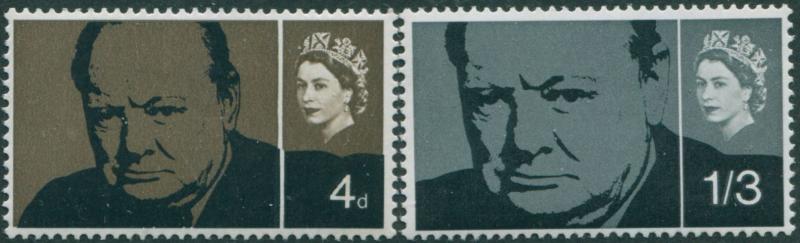 Great Britain 1965 SG661-662 QEII Churchill set MLH