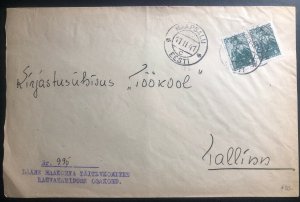 1941 Haapsalu Estonia Russia Occupation WW2 Cover To Tallinn