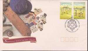 Australia # 1301-1302, Cricket Centennial, FDC