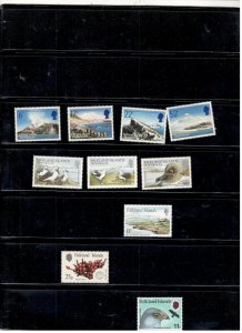 FALKLAND ISLANDS COLLECTION ON STOCK SHEET, MINT/USED