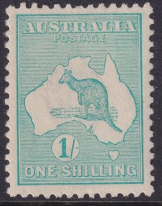 Sc# 51  Australia 1916 Kangaroo and Map 1/ MLH perf 12 Wmk 10 CV $55.00 Stk #2