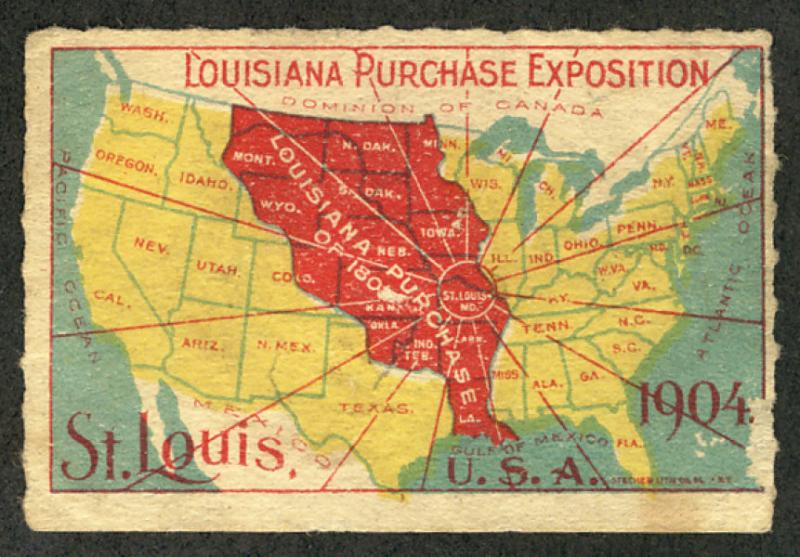 US #323 Louisiana Purchase Seal, VF mint unused, minor creases, first one of ...