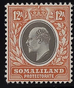 Somaliland Prot. KEVII sg53a/Sc48 chalky paper MH, VF.1905, wmk. MCCA   (c794e