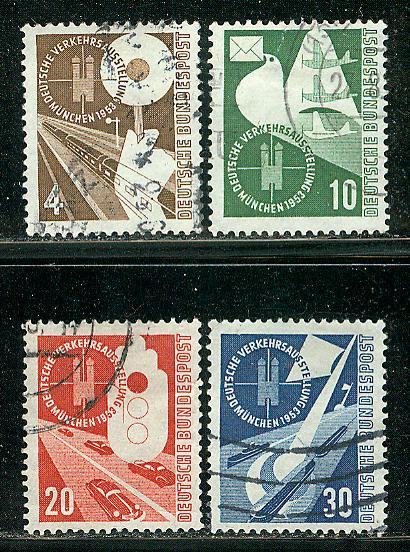 Germany Bund Scott # 698 - 701, used