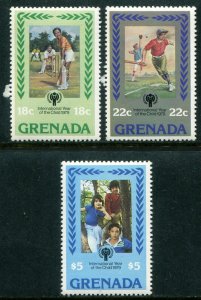 Grenada 1979 18c-$5 Children Playing, Sc 917 - 919, MNH, Cat. $6.00