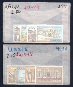 UGANDA (35) All Diff Complete Sets ALL Mint Never Hinged