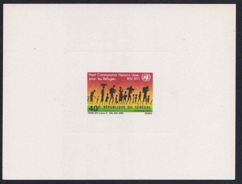 Senegal # 337, Refugees, Proof Card, NH