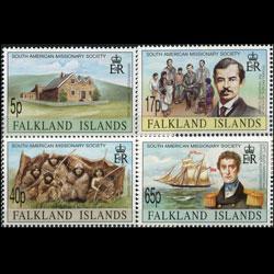 FALKLAND IS. 1994 - Scott# 620-3 Missionary Set of 4 NH