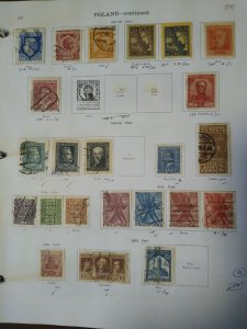 collection on pages Poland 1919-35 CV $180