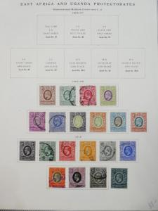 EDW1949SELL : EAST AFRICA & UGANDA Choice VF, Mint OG & Used collection Cat $479