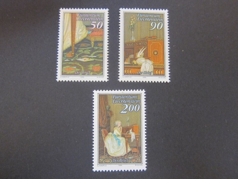 Liechtenstein 1988 Sc 898-900 set MNH