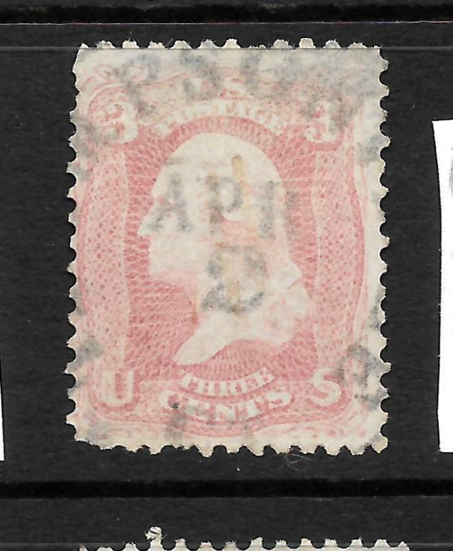 US 1861-66  3c  PINK    FU     Sc 64