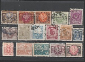 POLAND Early MH* & Used Stamps 18387-