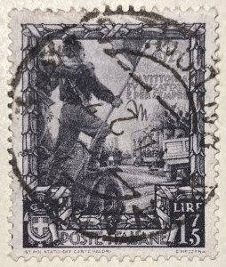 AlexStamps ITALY #407 XF Used SON