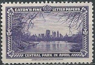 Eaton’s Fine Letter Papers, Central Park in April (1939) (mlh)