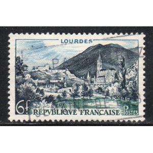 France 719 - Used - View of Lourdes (cv $0.30)