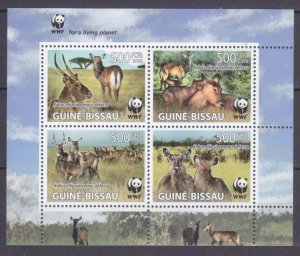 2008 Guinea-Bissau 3919-3922KL WWF / Fauna 7,50 €
