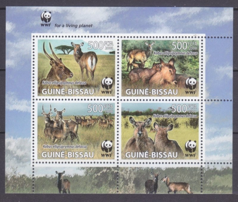 2008 Guinea-Bissau 3919-3922KL WWF / Fauna 7,50 €