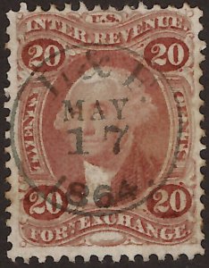 United States Revenue Stamp R41c SON Circular HC