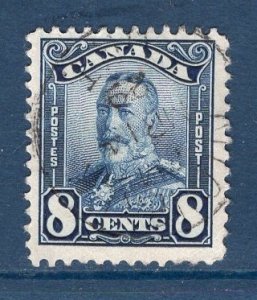 Canada   #171  used  1930  George V  8c  blue