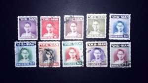 Thailand Sc# 264-273 Complete Set Used Cv $24.75 
