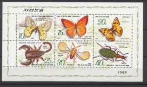 Korea N Mi.3010-15 MNH m/s Butterflies/Insects