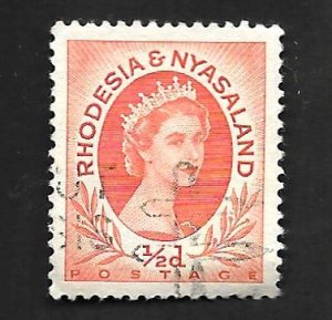 Rhodesia & Nyasaland 1954 - U - Scott #141