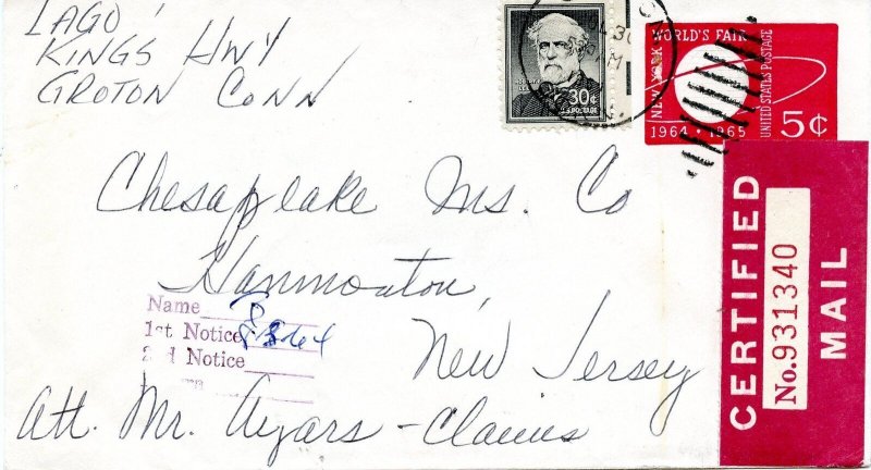 U.S. Scott 1049 30 Cent Liberty on U546 Certified Mail Cover 