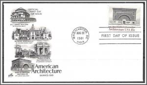 US #1931 American Architecture FDC