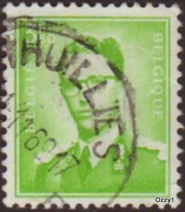 Belgium 1959 Sc#456, SG#1458 3.50f Green King Baudouin USED-VG-HM.