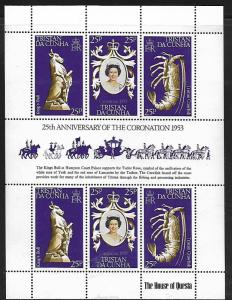 TRISTAN DA CUNHA 238 MNH ELIZABETH II SOUVENIR SHEET 1978