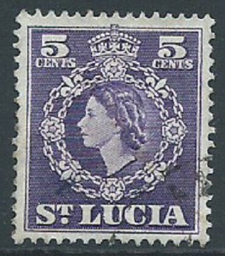 St Lucia, Sc #161, 5c Used