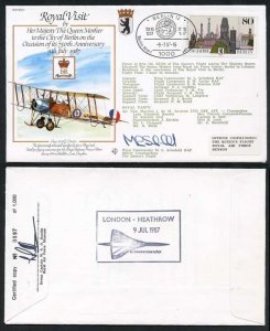 RV1c Queen Mother to Berlin 750th Ann Signed by M.L. Schofield