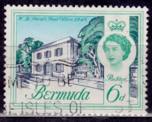 Bermuda 1962, Perot's Post Office, 6d, sc#180, used**