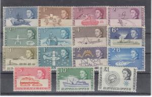 BRITISH ANTARCTIC TERRITORY # 1-15 VF-MNH EXPEDITIONS CAT VALUE $200++