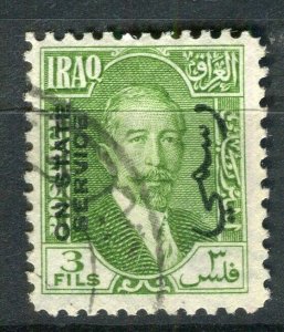 IRAQ; 1932 King Faisal STATE SERVICE Optd. fine used 3f. value