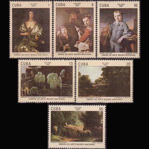 CUBA 1981 - Scott# 2379-84 Paintings Set of 6 NH back toned