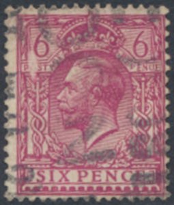 GB  SG 385 reddish purple    SC# 167  Used see details & scans