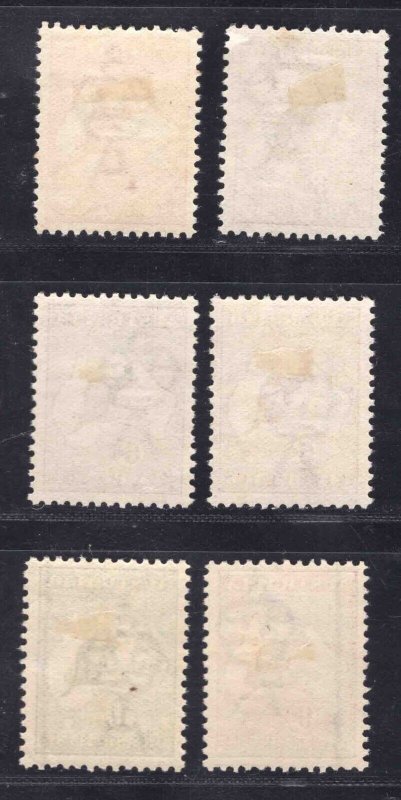 MOMEN: AUSTRALIA SG #5-11 1913 KANGAROOS MINT OG H VF+ £500 LOT #66713