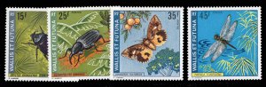 French Colonies, Wallis & Fetuna #182-185 Cat$22.75, 1974 Insects, complete s...