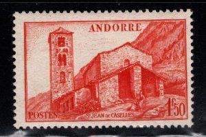 (French) Andorra Scott 87 MH* stamp