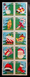 SALVADOR Sc 1544 NH BLOCK OF 10 OF 2000 - CHRISTMAS