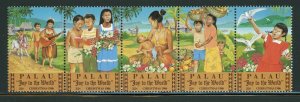 Palau MNH Strip 121a Christmas 1986