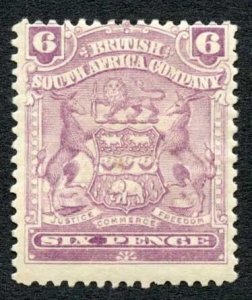 Rhodesia SG83 6d Reddish purple M/M Cat 30 pounds