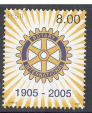 Estonia Sc504 2005 Rotary International stamp mint NH