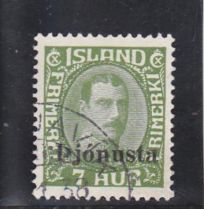 Iceland  Scott#  O70  Used