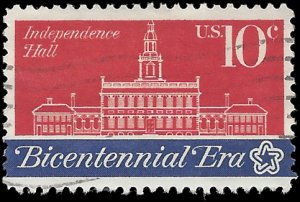 #1546 10c American Revolution Independence Hall 1974 Used