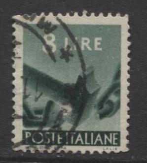 Italy - Scott 486 - Definitive -1947 -VFU - 8I Stamp