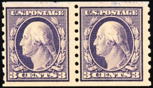 US Stamps # 394 MLH VF Pair