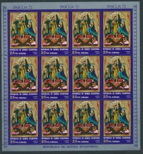 Guinea Ecuatorial 1972 PASCUA Religion Art MNH x 7 Sheets (84 Stamps) GU15